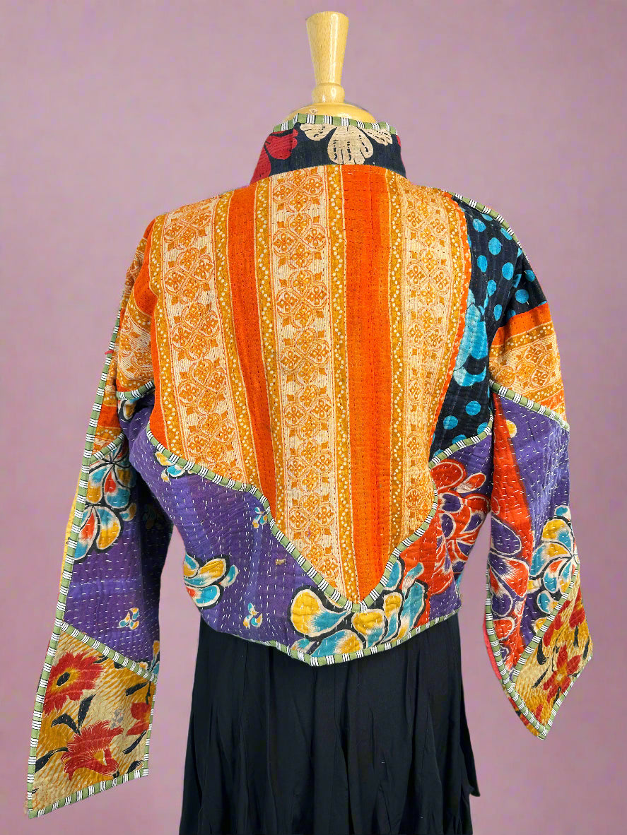 VINTAGE PATCHWORK QUILTED JACKET