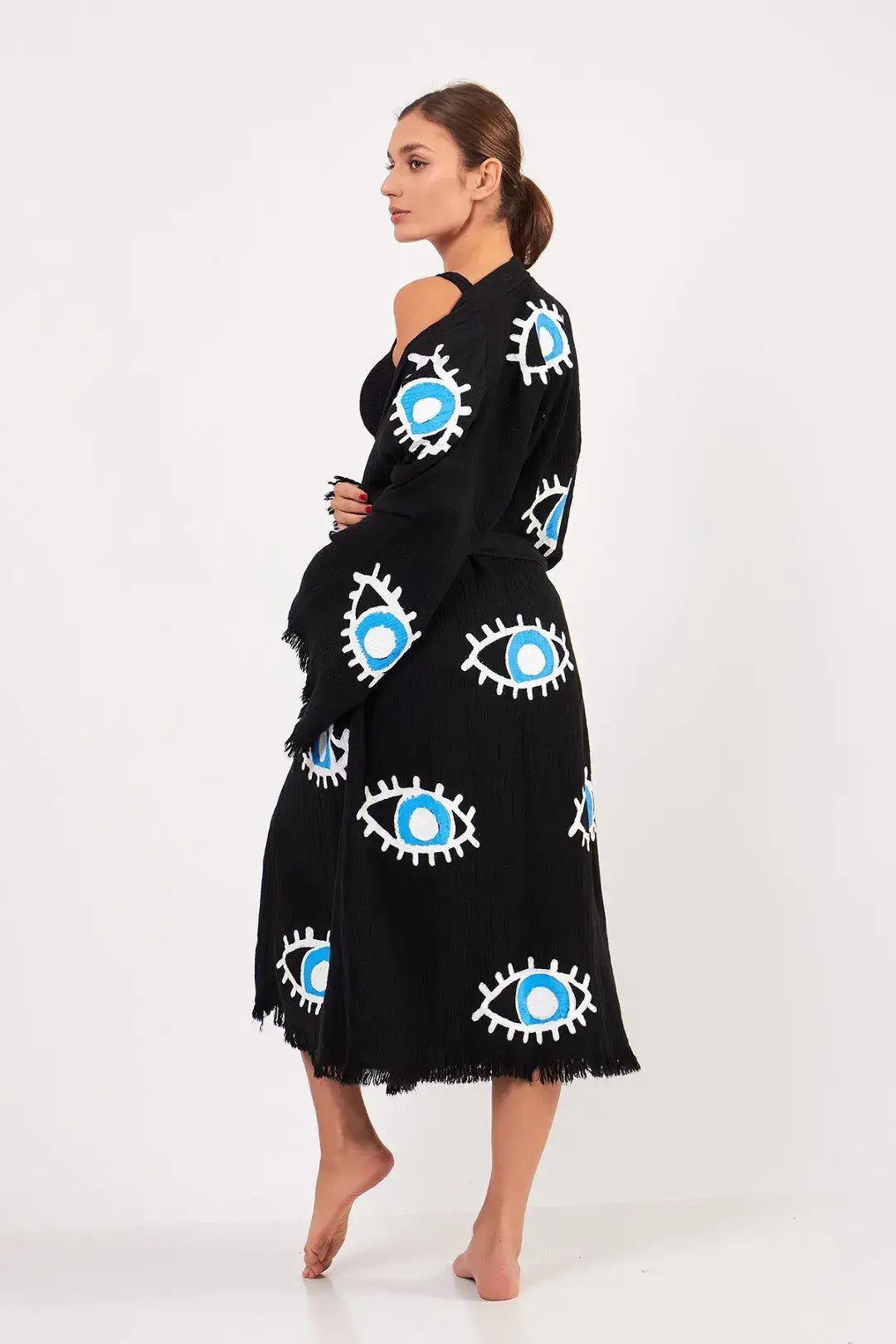 EVIL EYE KIMONO BLACK