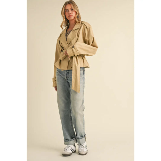 BELTED TRENCH JACKET