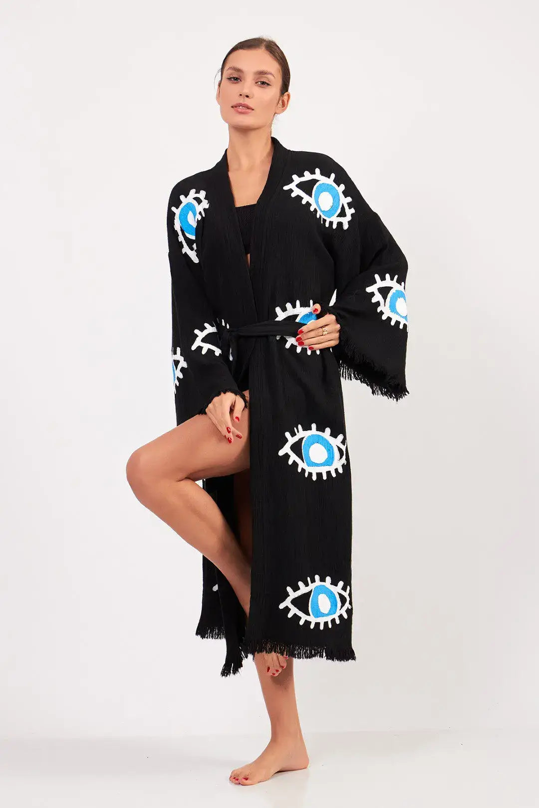 EVIL EYE KIMONO BLACK