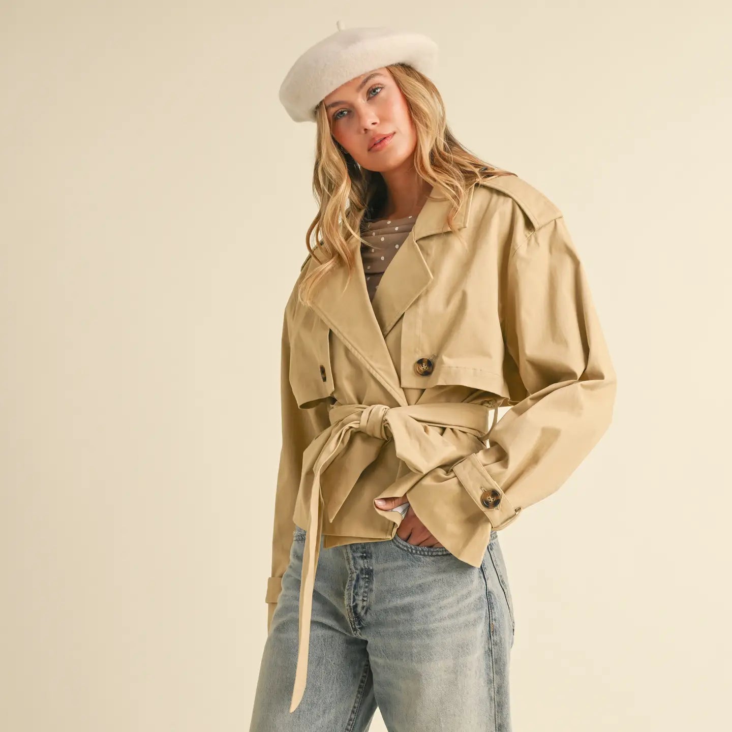 BELTED TRENCH JACKET