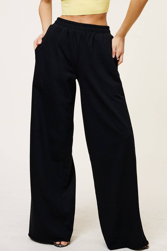 WIDE LEG SWEATPANTS