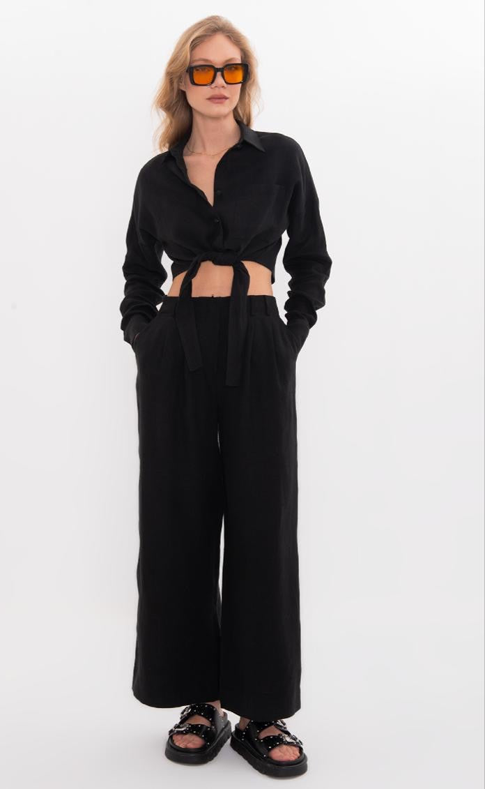 LINEN PANT SET
