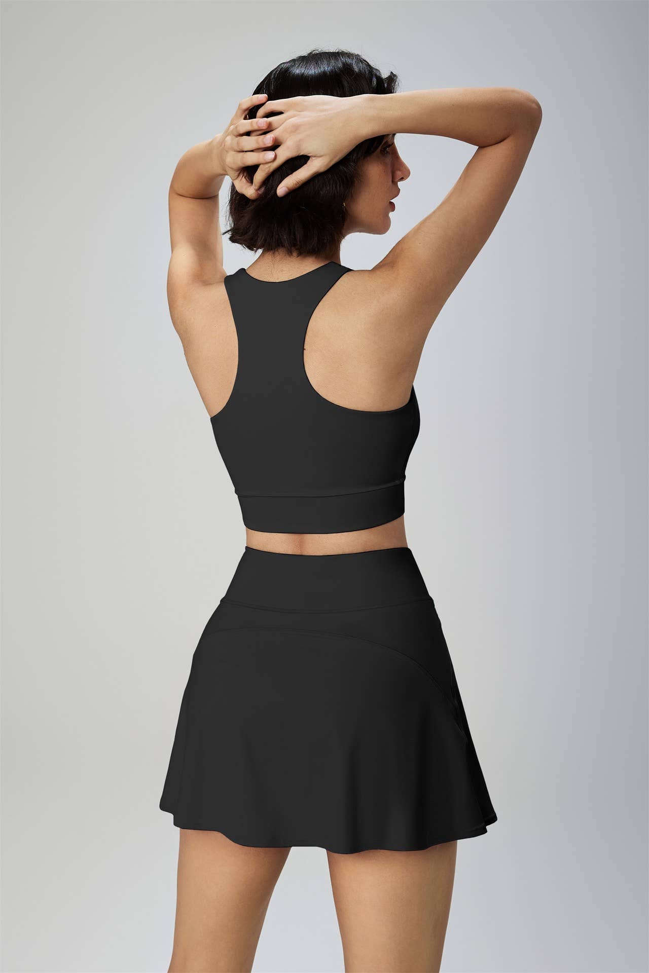 Sports Bra & High Waist Skort Activewear Set