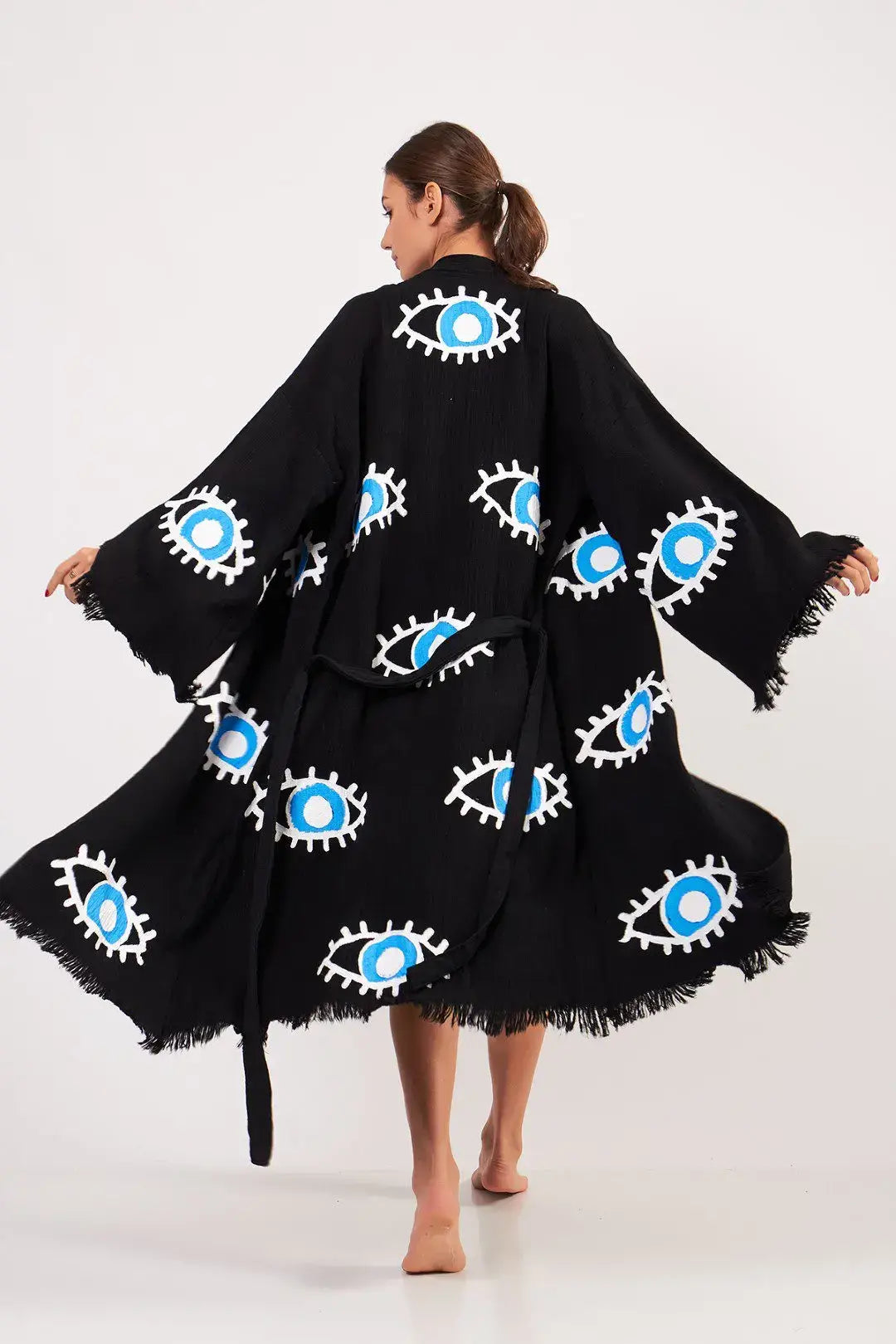 EVIL EYE KIMONO BLACK