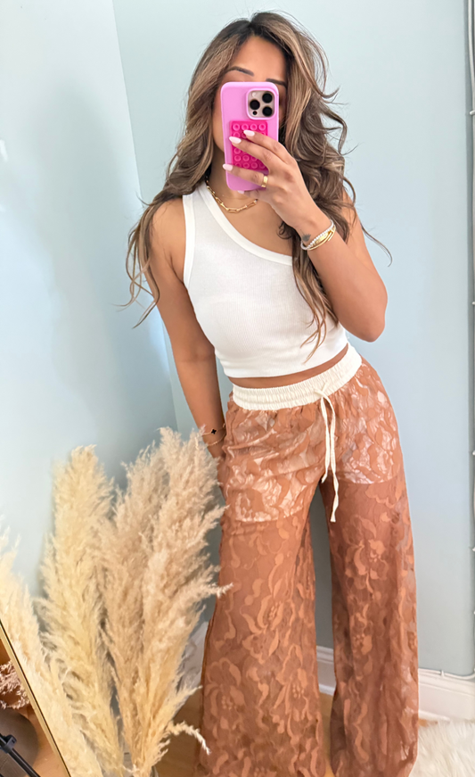 LACE SHEER PANTS