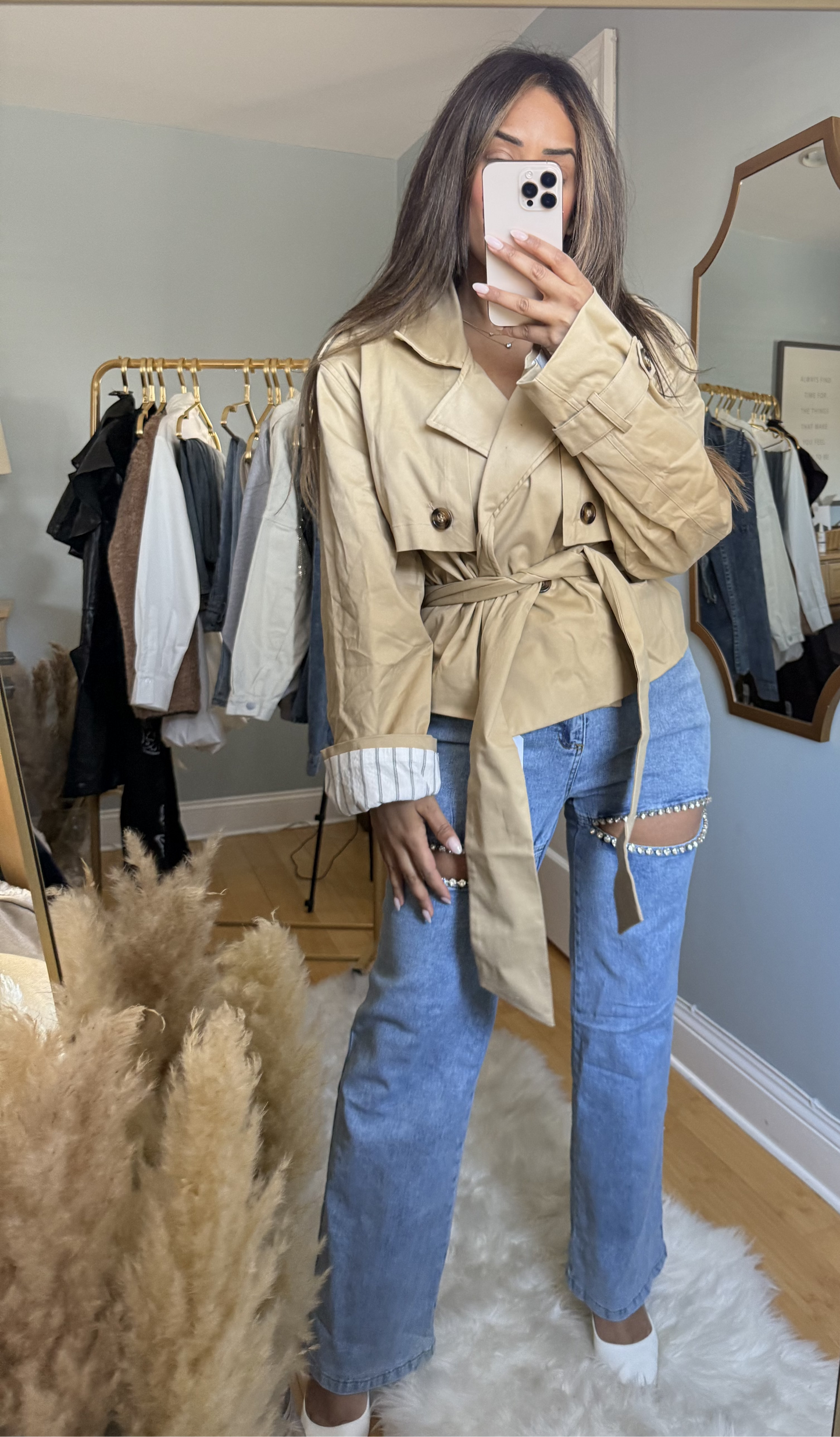 BELTED TRENCH JACKET