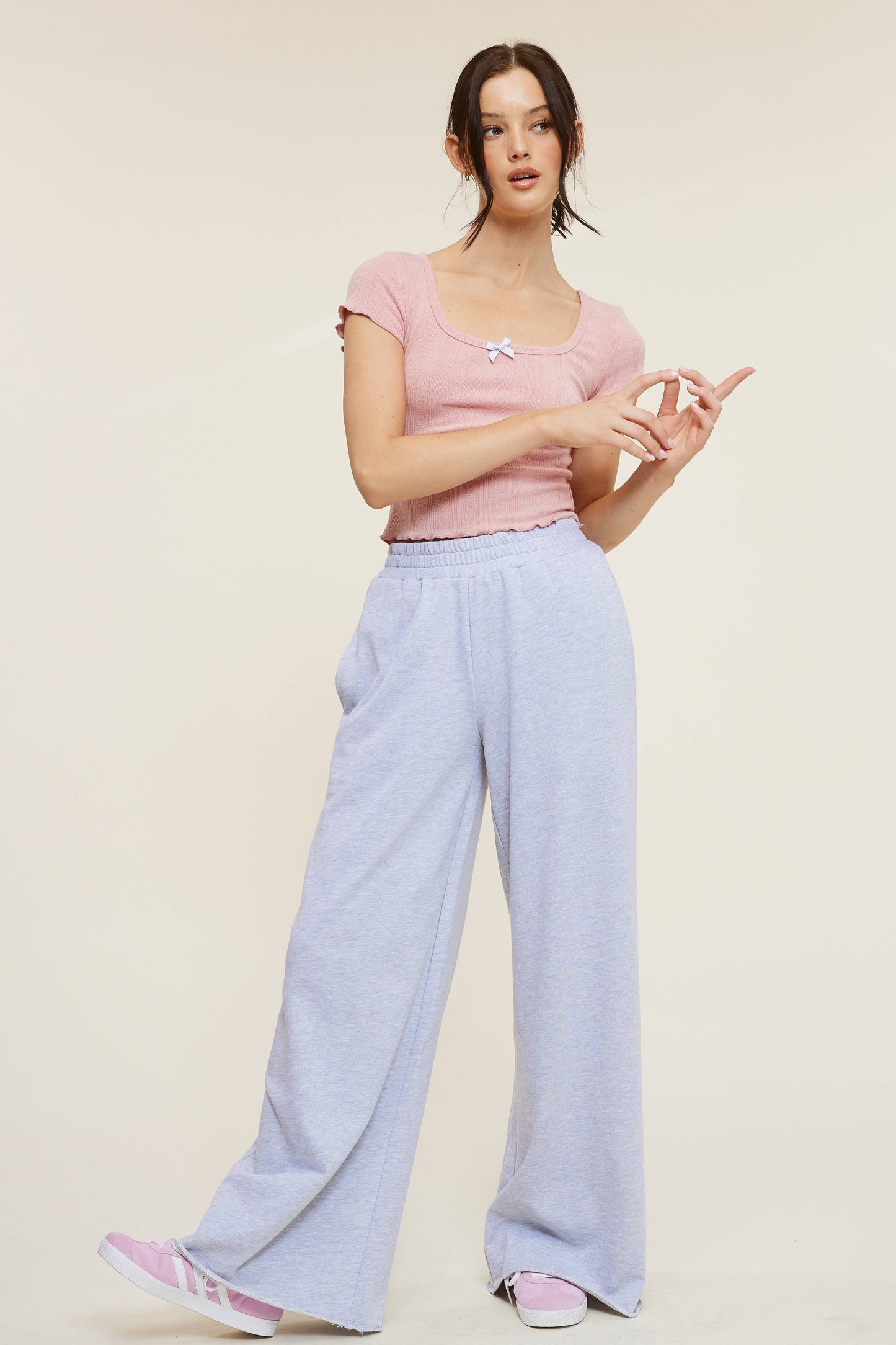 WIDE LEG SWEATPANTS