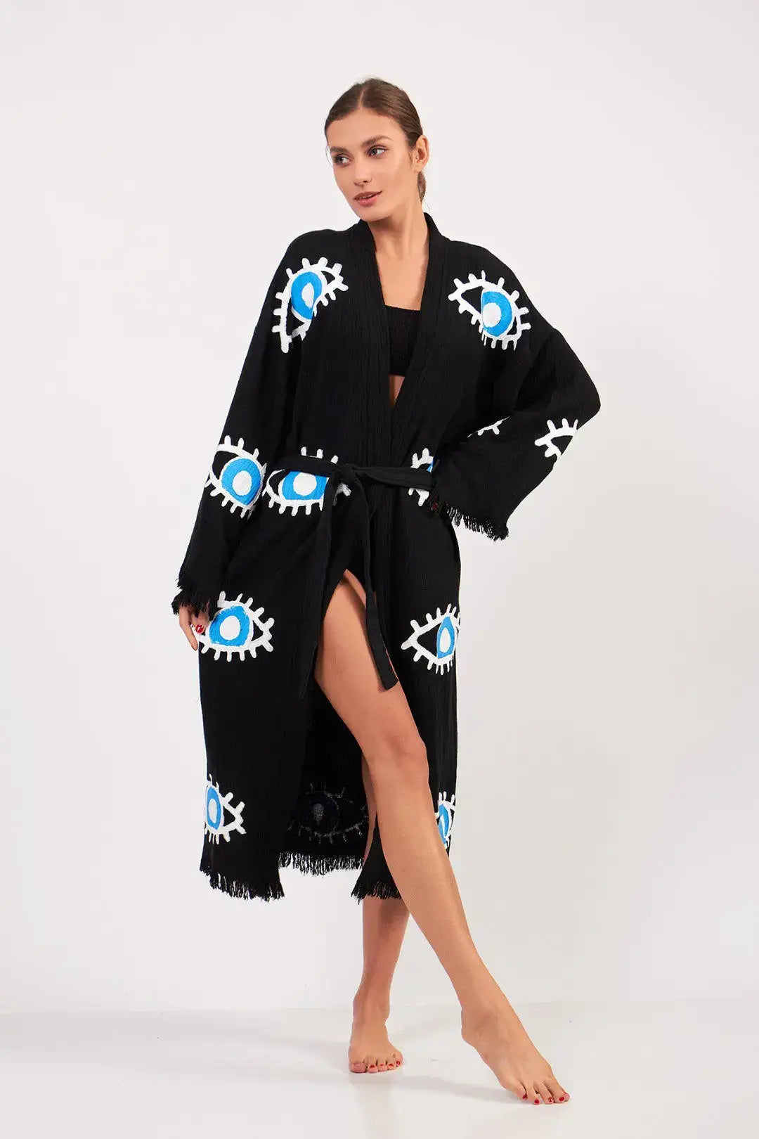 EVIL EYE KIMONO BLACK