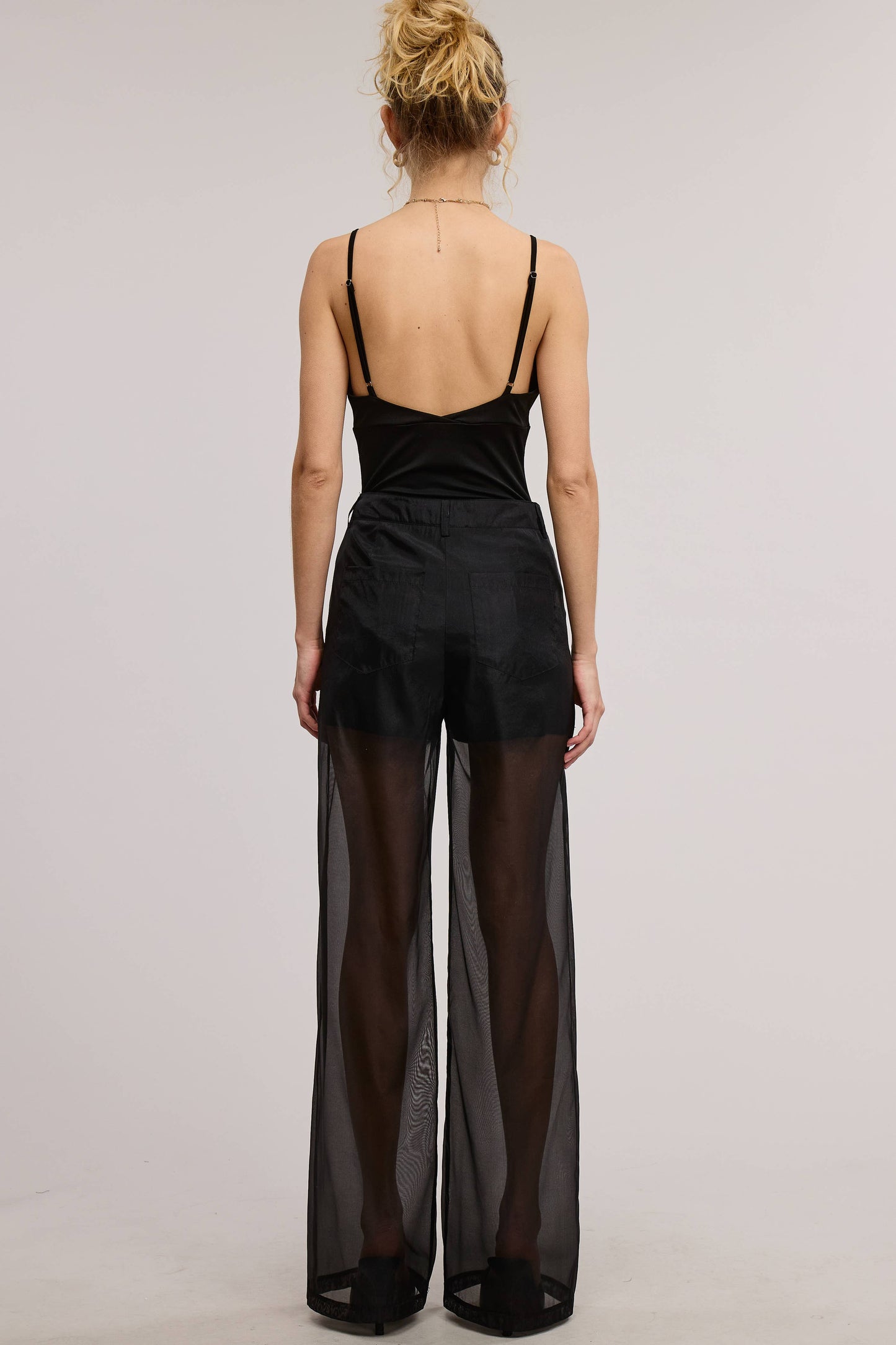 SHEER ORGANZA PANTS