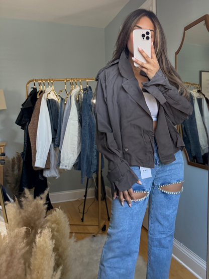 LIGHTWEIGHT BELTED TRENCH JACKET